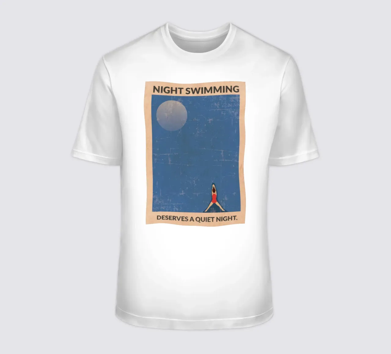 Acque libere (di notte) t-shirt da burnet