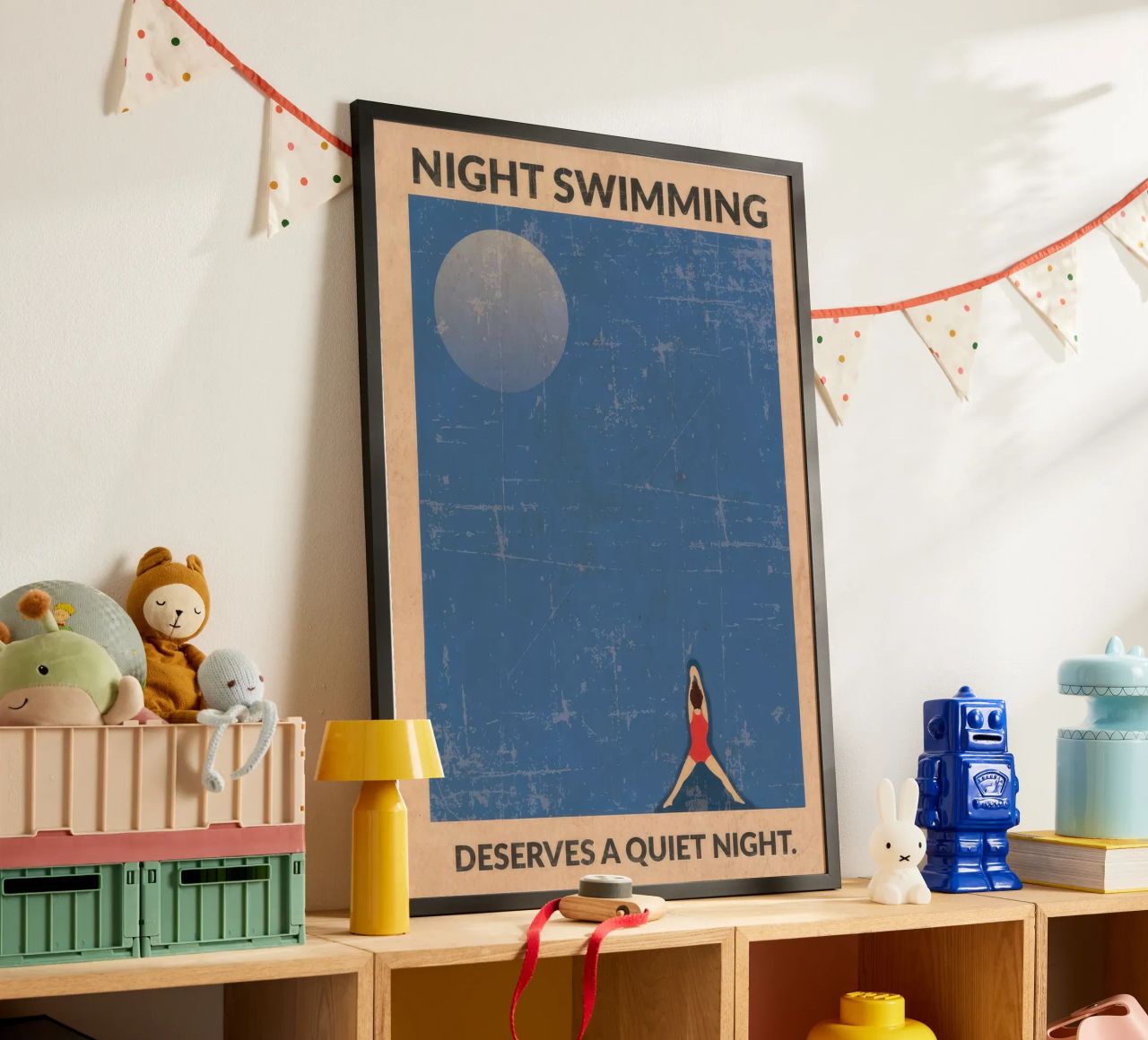 Open Water (at Night) poster by burnet