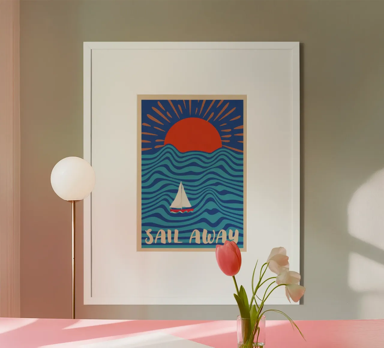 Via a vela poster da burnet