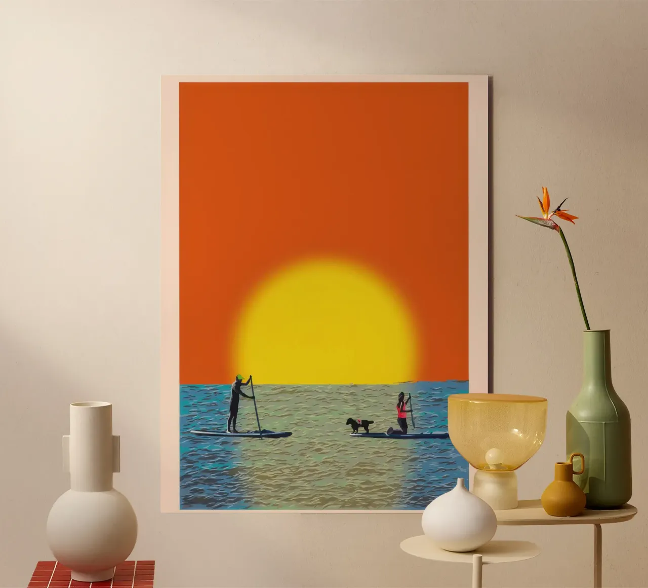 Tramonto in paddleboard alluminio dibond da burnet