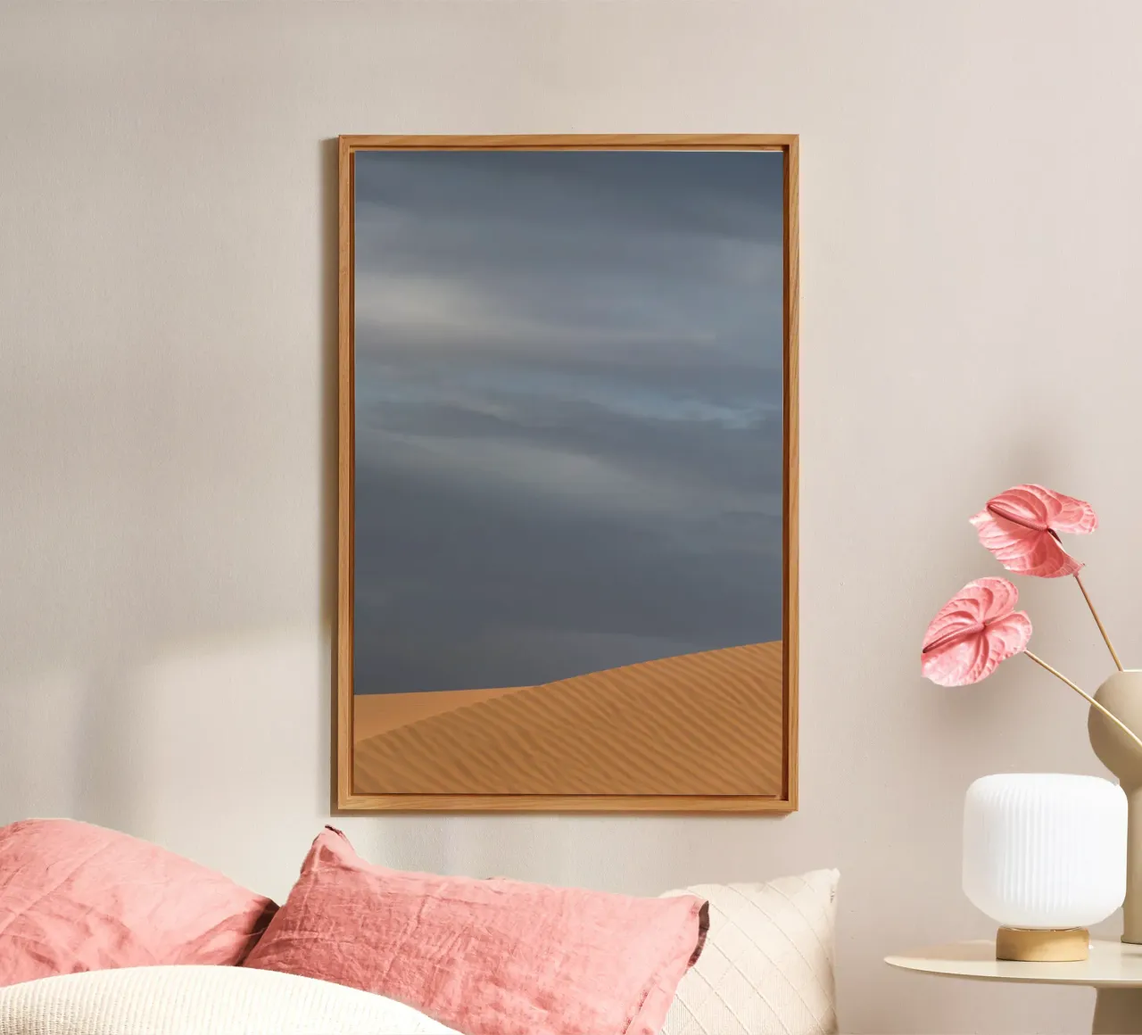 Brown dune grey sky alluminio dibond da photolovers