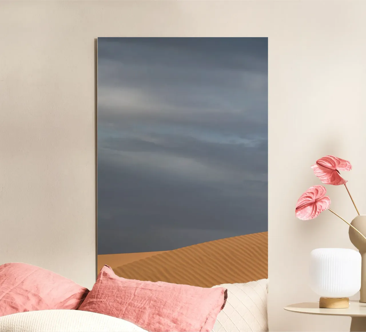 Brown dune grey sky alluminio dibond da photolovers