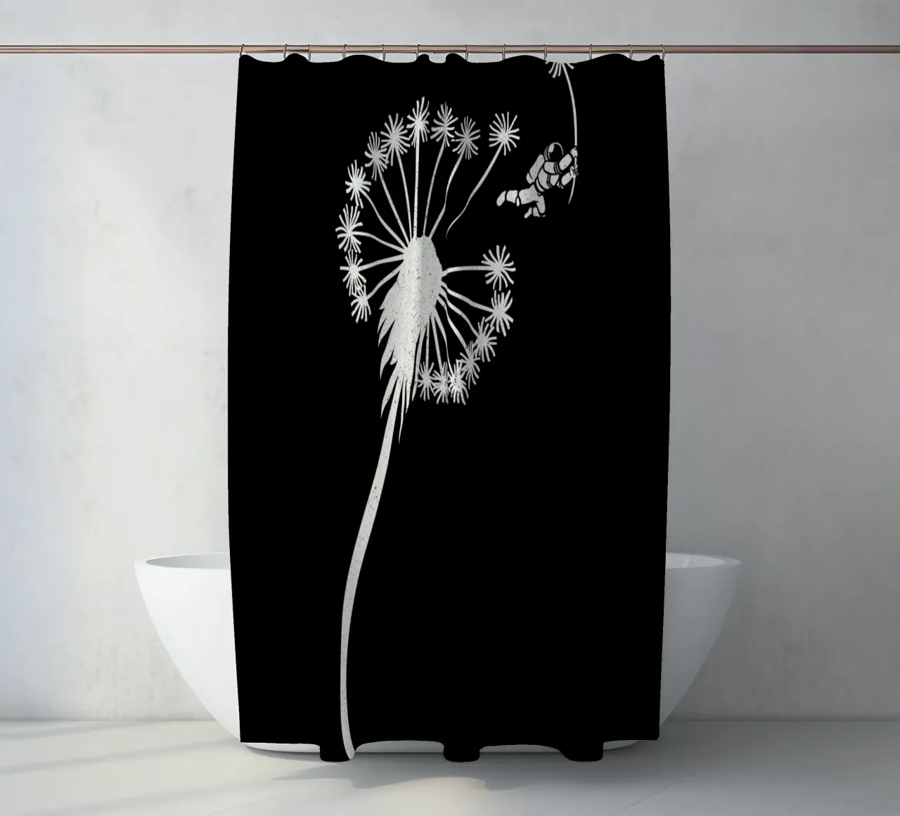 Dandelion Astronaut tenda da doccia da Tobe Fonseca