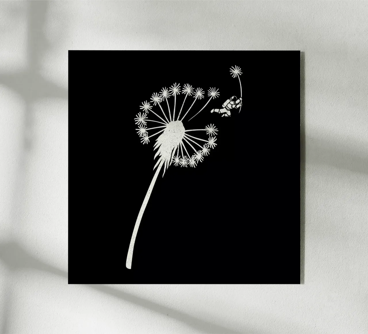 Dandelion Astronaut plexiglass da Tobe Fonseca