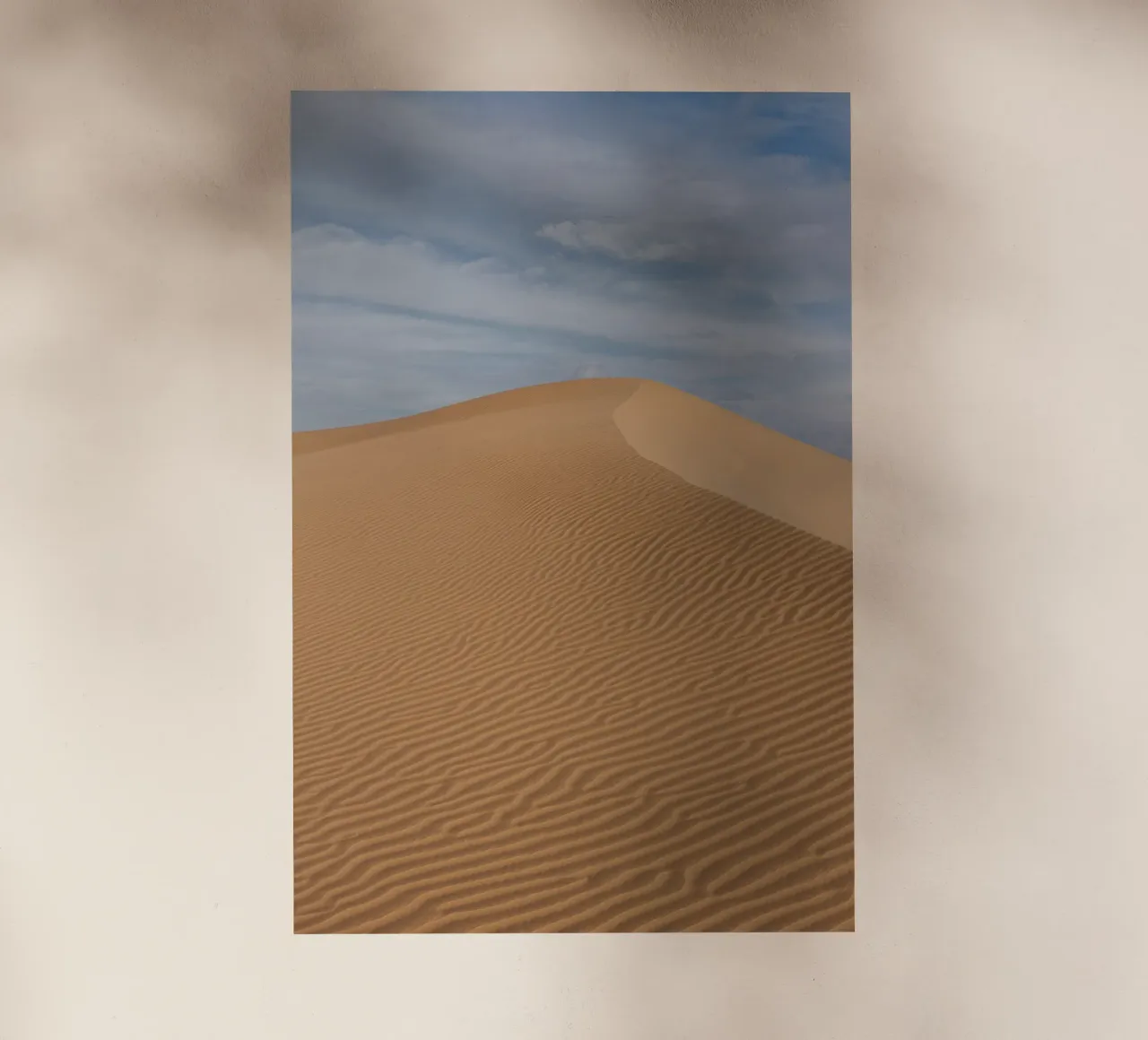 Sand dune in the Sahara desert in Mauritania pellicola backlit da photolovers