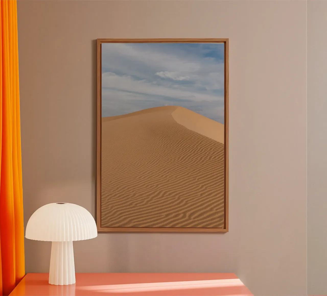 Sand dune in the Sahara desert in Mauritania alluminio dibond da photolovers