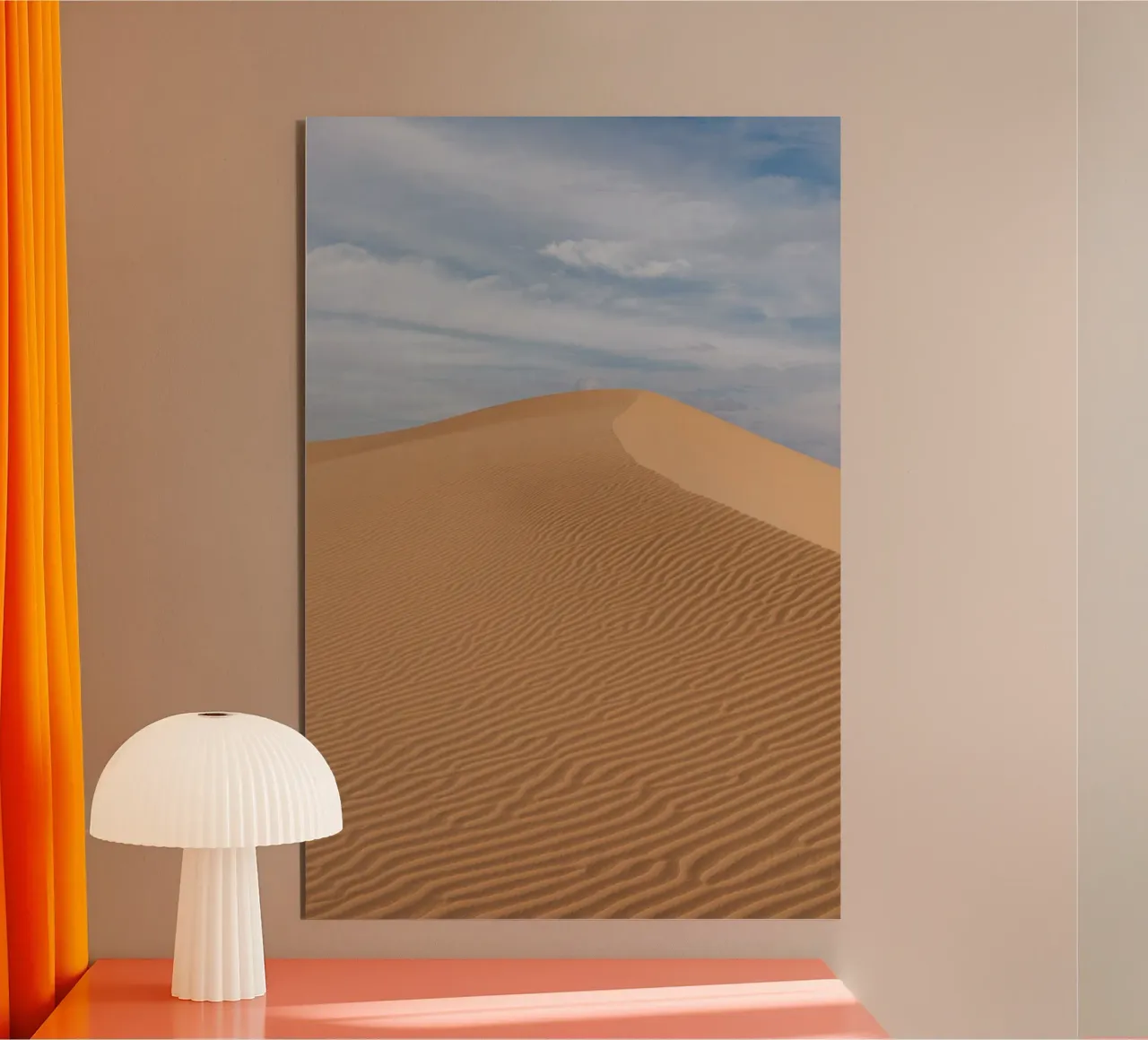 Sand dune in the Sahara desert in Mauritania alluminio dibond da photolovers