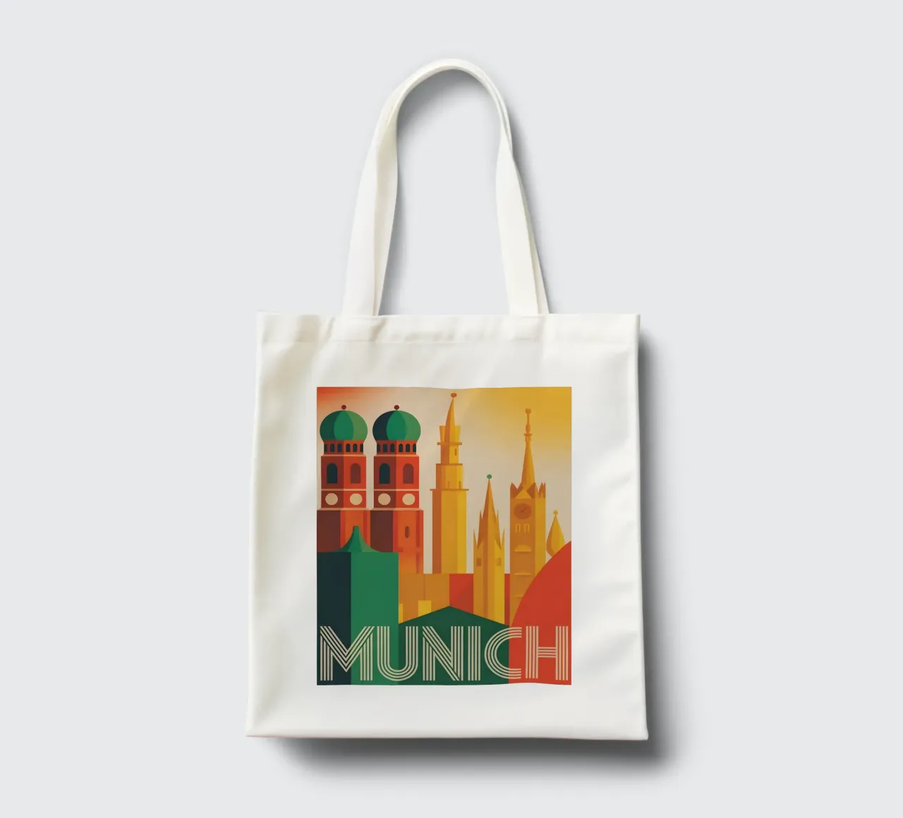Munich vintage travel poster Jutebeutel von Vintage Travel Art