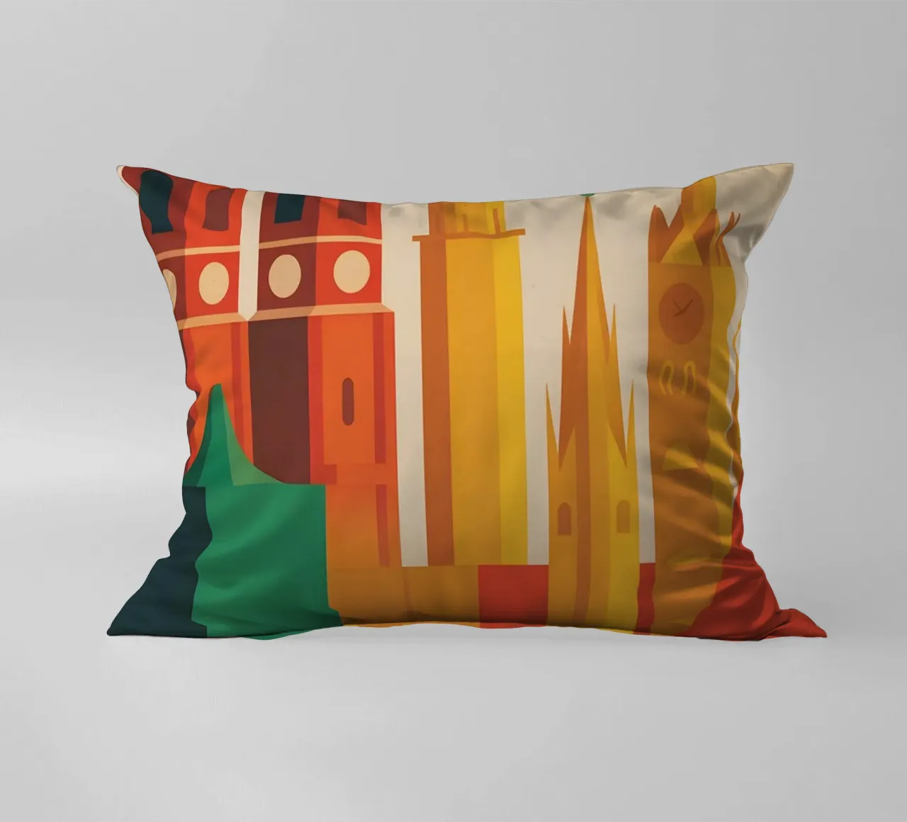 München Vintage Reiseposter Kissen von Vintage Travel Art