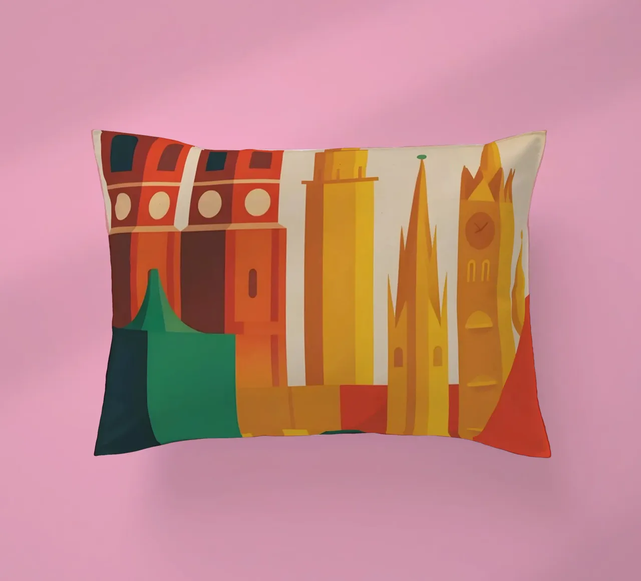 München Vintage Reiseposter Kissen von Vintage Travel Art