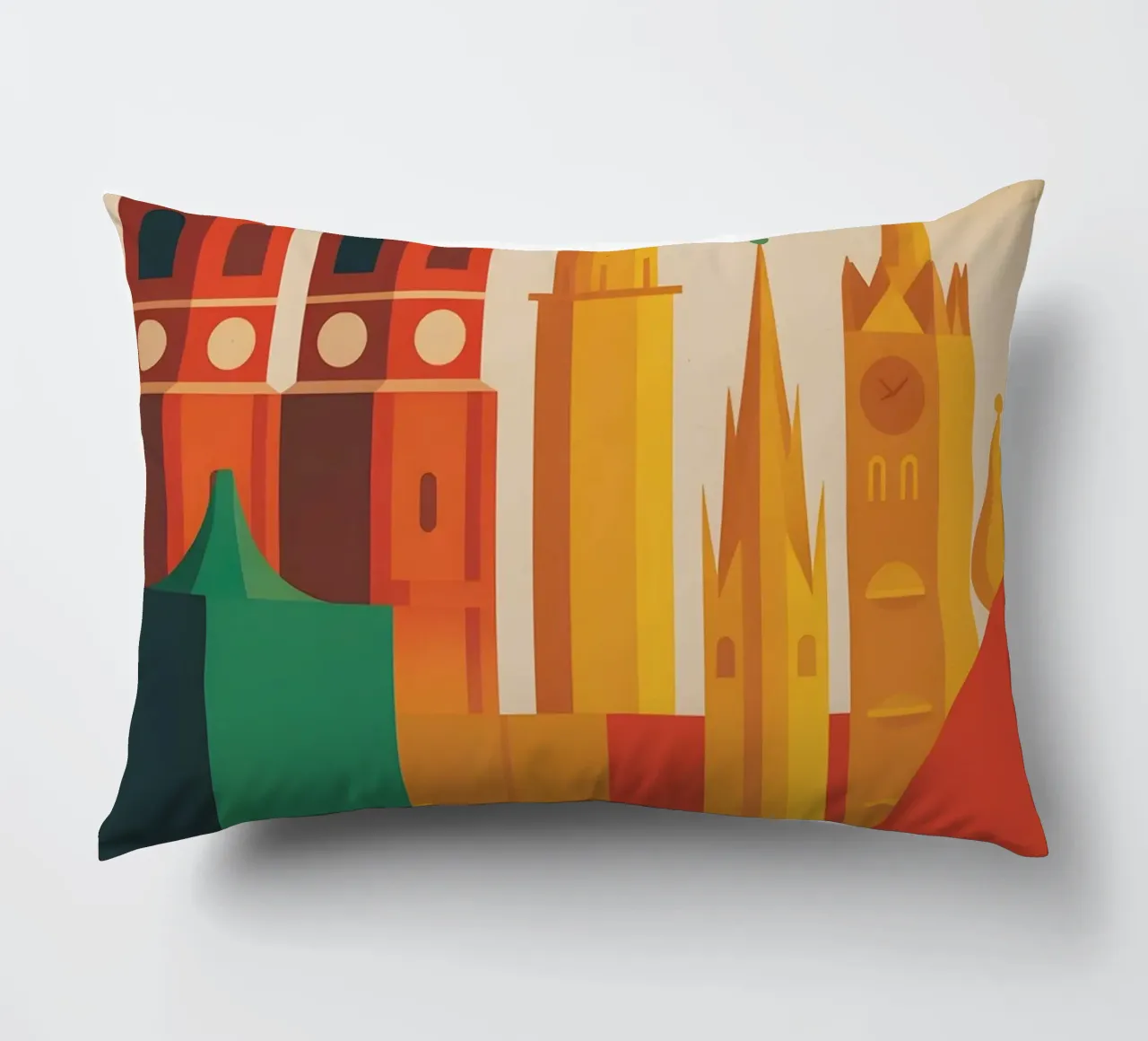 München Vintage Reiseposter Kissen von Vintage Travel Art