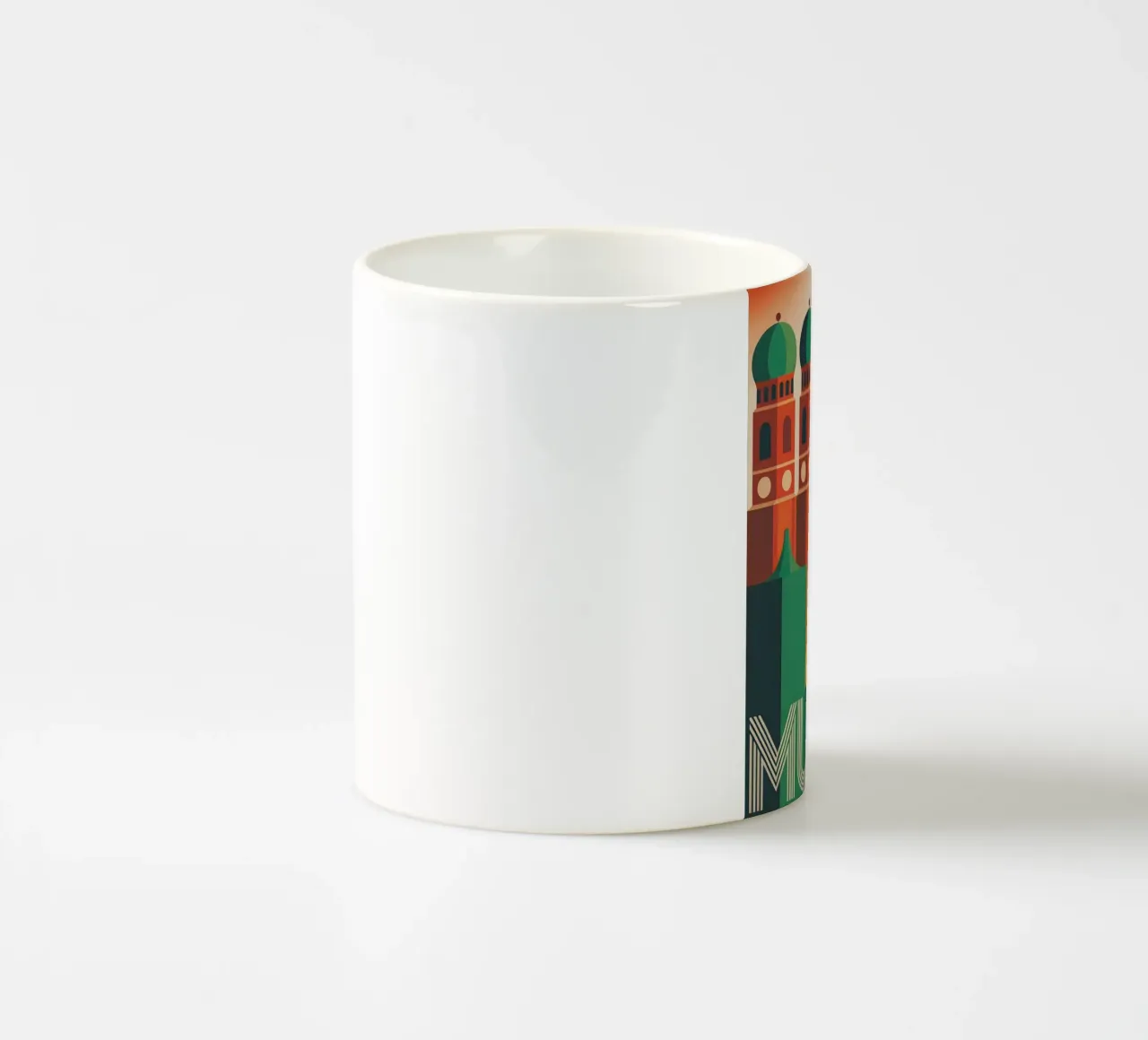 Munich vintage travel poster ceramic mug by Vintage Travel Art