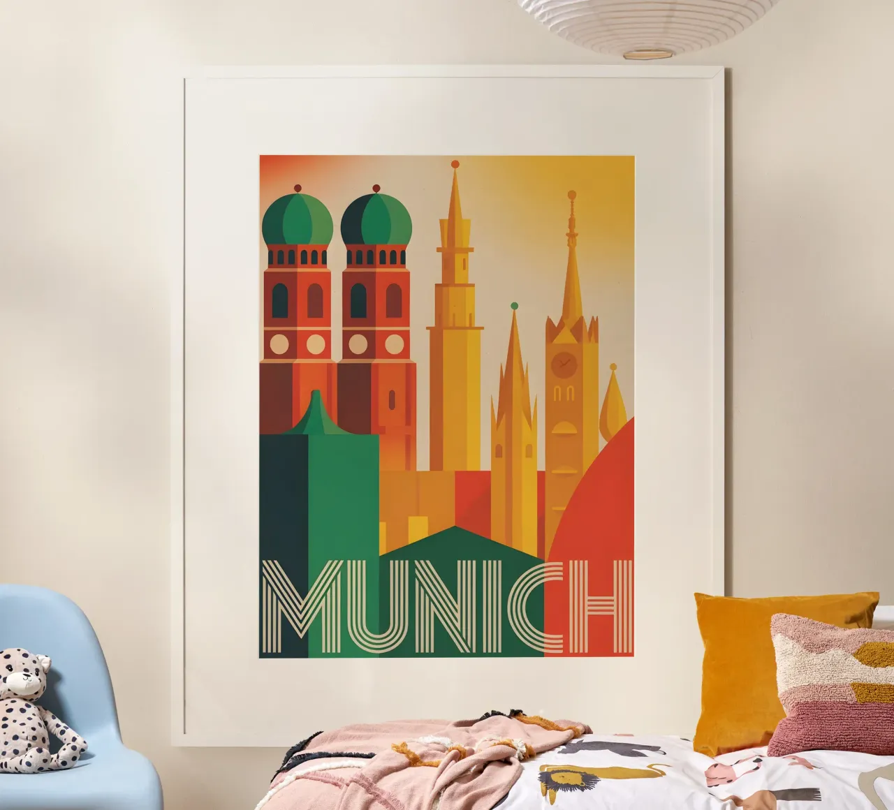 Munich vintage travel poster Poster von Vintage Travel Art