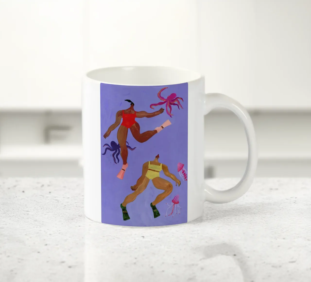 My Octopus Friend tazza in ceramica da Nudes and Croissants