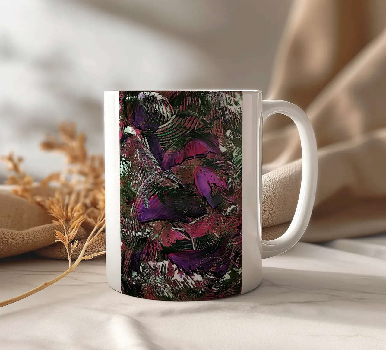 IDEAL GIFT 45 invers tazza in ceramica da Thierry Vobmann Abstract painting