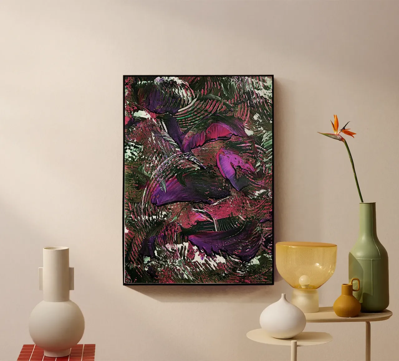 IDEAL GIFT 45 invers metacrilato de Thierry Vobmann Abstract painting