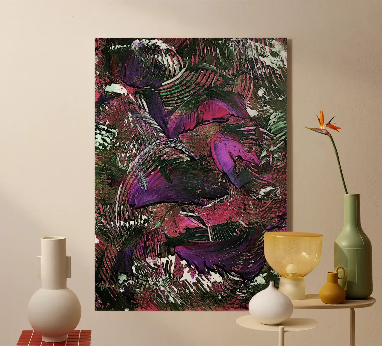 IDEAL GIFT 45 invers metacrilato de Thierry Vobmann Abstract painting