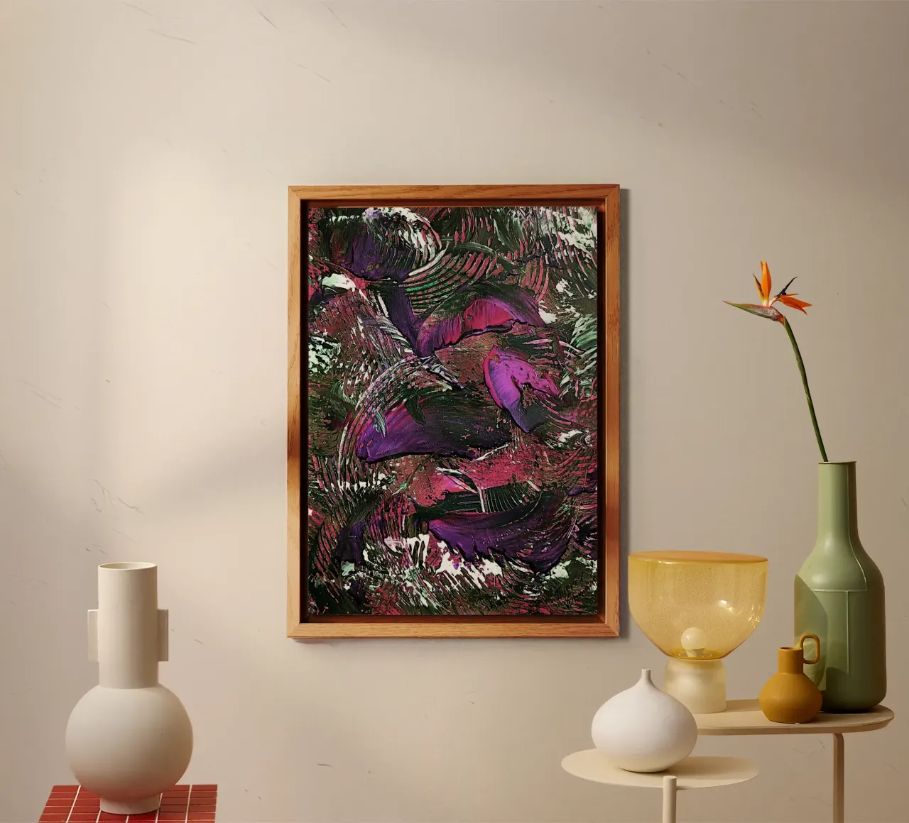 IDEAL GIFT 45 invers alu-dibond by Thierry Vobmann Abstract painting
