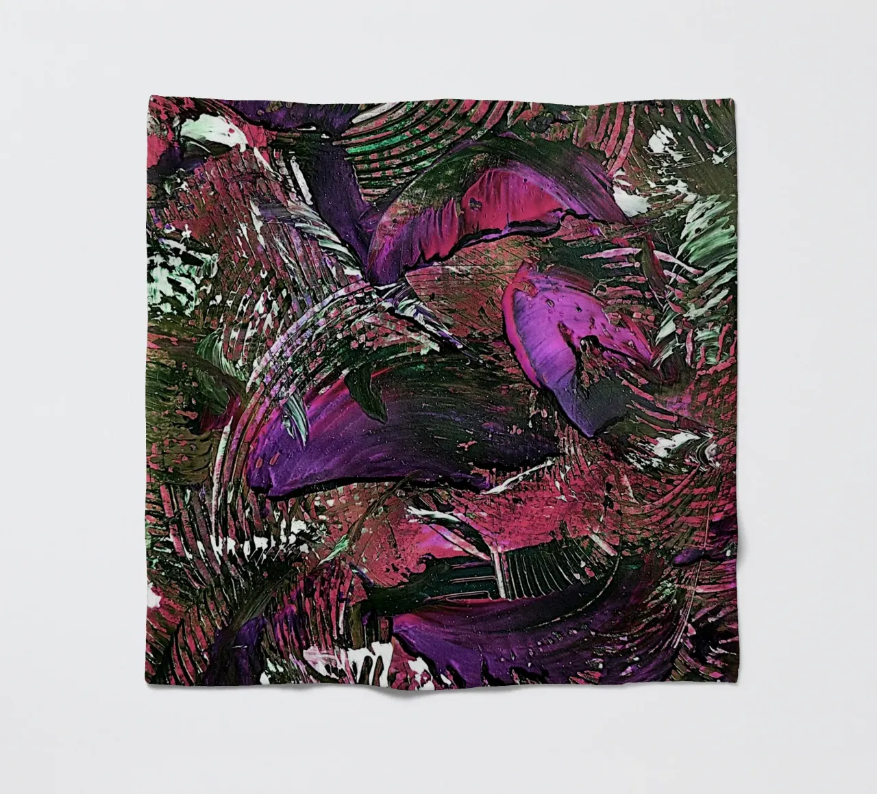 IDEAL GIFT 45 invers fleece blanket by Thierry Vobmann Abstract painting