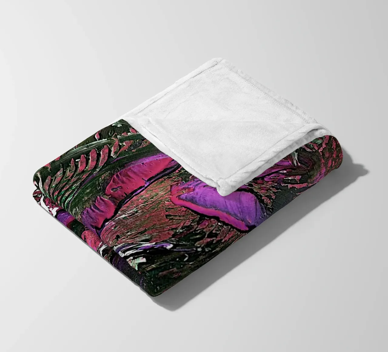 IDEAL GIFT 45 invers fleece blanket by Thierry Vobmann Abstract painting