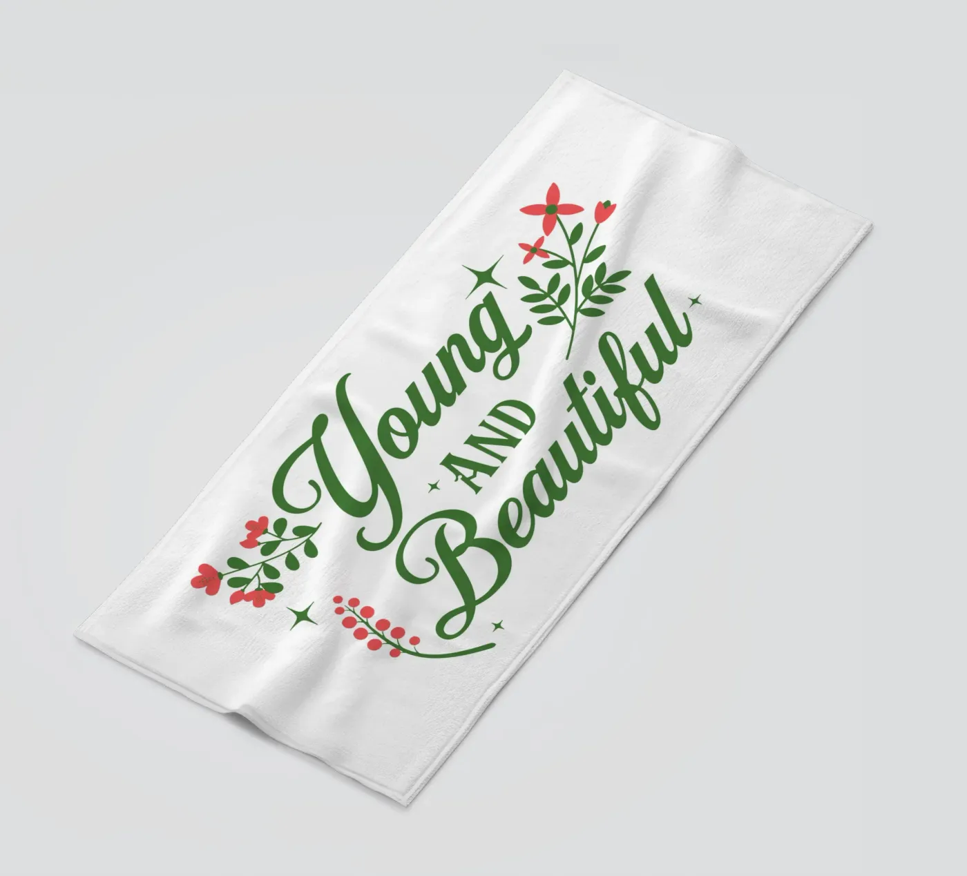 Giovane e bella (Floreale) telo mare da Gunawan Rb