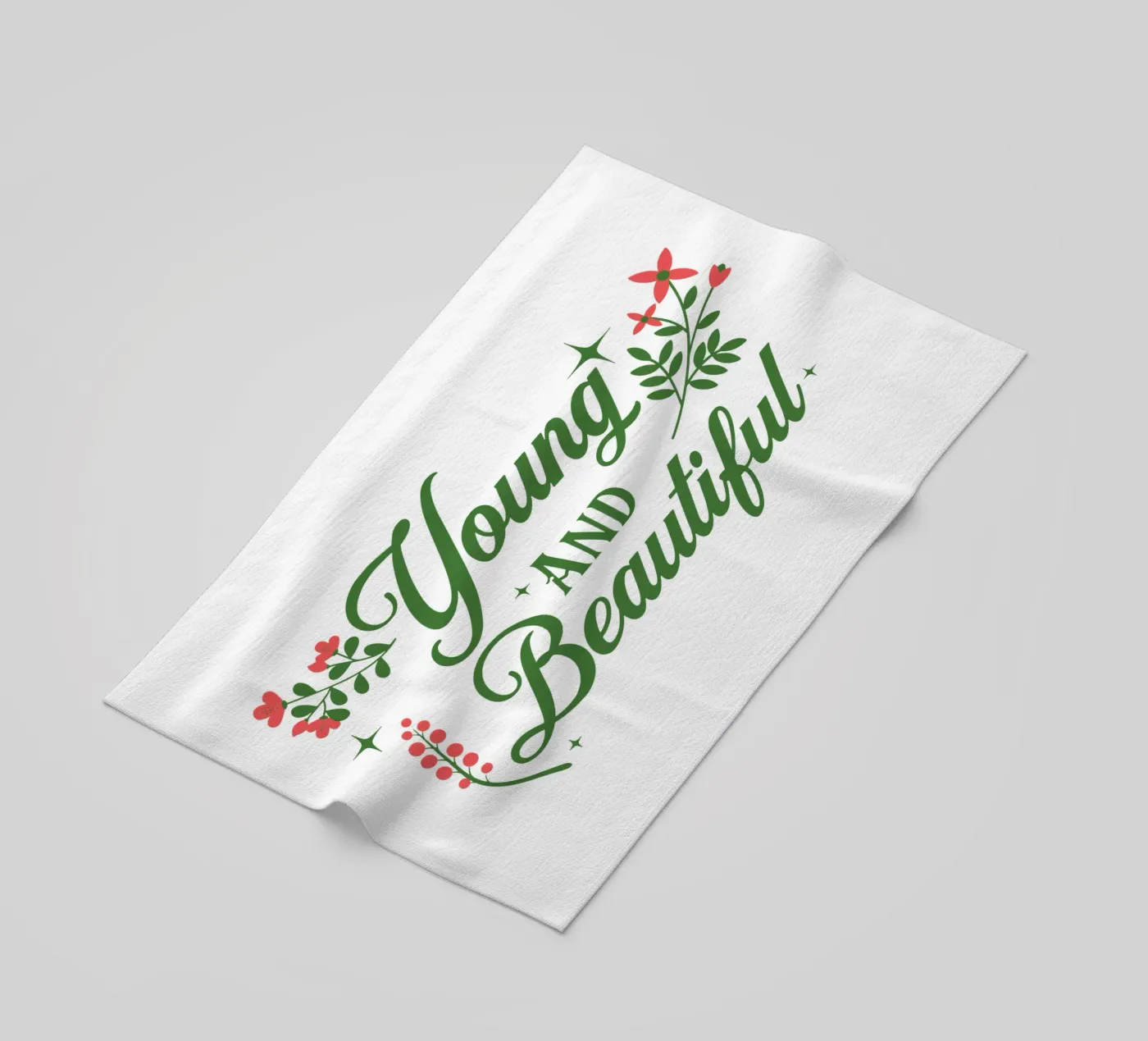 Giovane e bella (Floreale) telo mare da Gunawan Rb