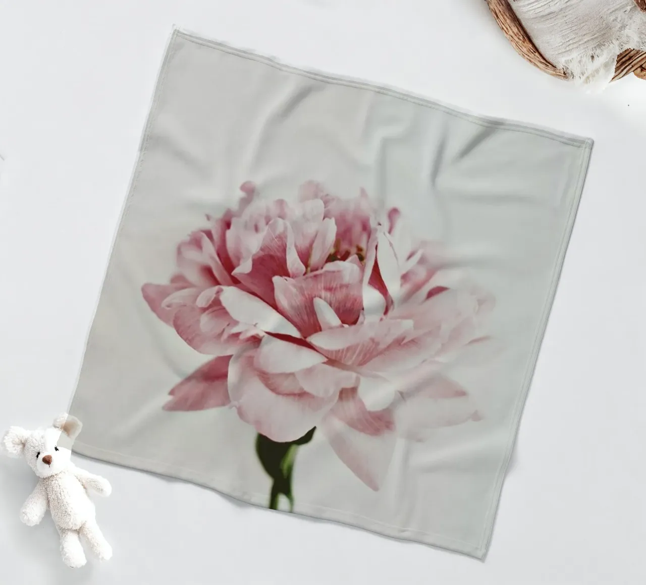 Daylight Peony fleece blanket by Studio One