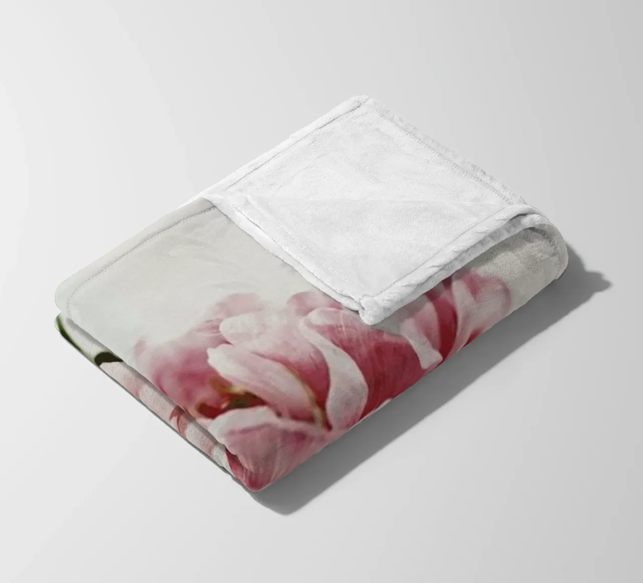 Daylight Peony fleece blanket by Studio One