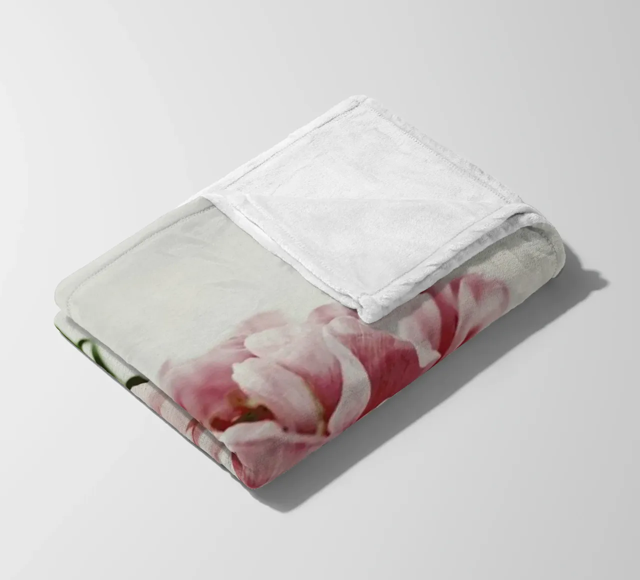 Daylight Peony fleece blanket by Studio One