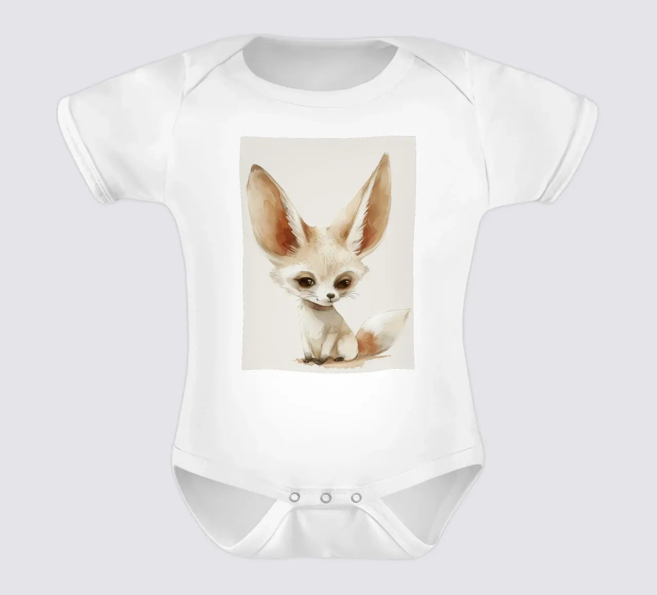 La simpatica volpe di Fennec - un'estrosa compagna del deserto body neonato maniche corte da DesignDoodle