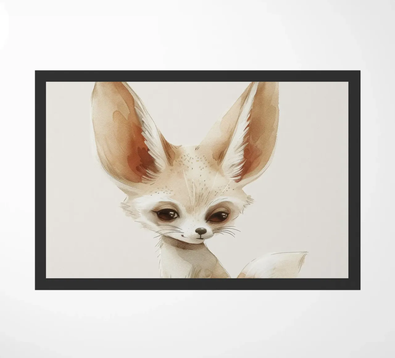 La simpatica volpe di Fennec - un'estrosa compagna del deserto zerbino da DesignDoodle