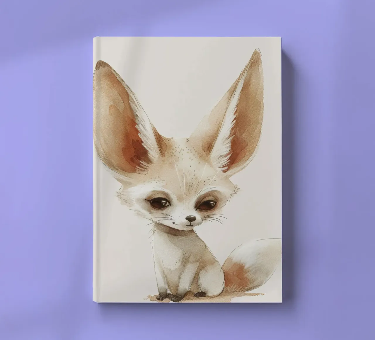 Cute Fennec Fox - A Whimsical Desert Companion notebook by DesignDoodle