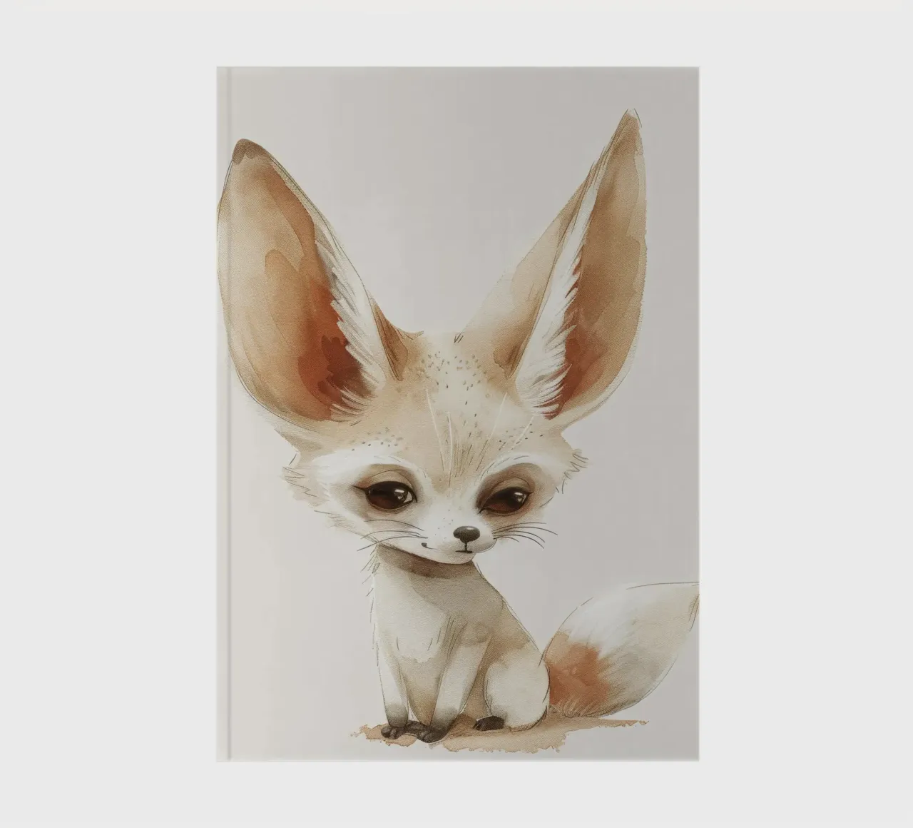 Cute Fennec Fox - A Whimsical Desert Companion notebook by DesignDoodle