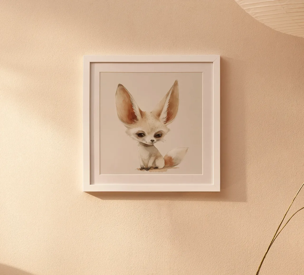 La simpatica volpe di Fennec - un'estrosa compagna del deserto carta hahnemühle da DesignDoodle