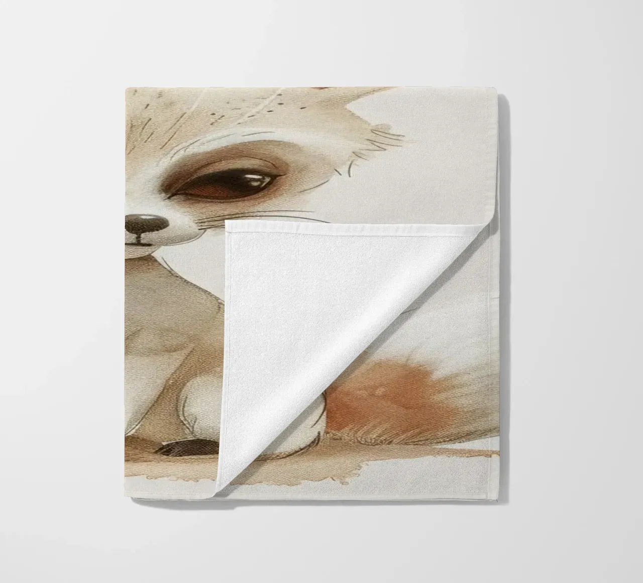 La simpatica volpe di Fennec - un'estrosa compagna del deserto telo mare da DesignDoodle