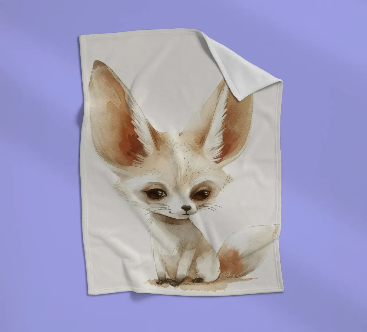 La simpatica volpe di Fennec - un'estrosa compagna del deserto coperta in pile da DesignDoodle