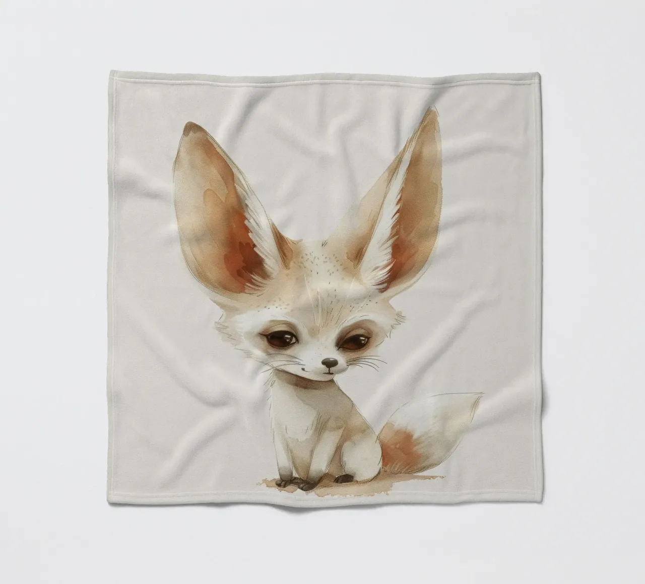 La simpatica volpe di Fennec - un'estrosa compagna del deserto coperta in pile da DesignDoodle