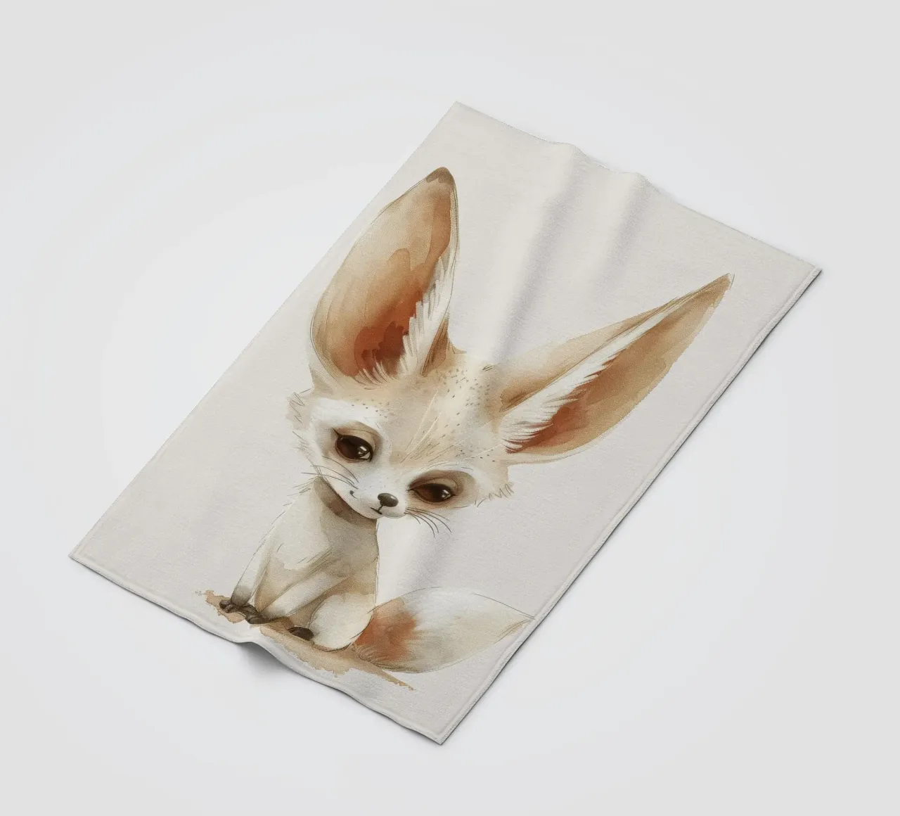 La simpatica volpe di Fennec - un'estrosa compagna del deserto coperta in pile da DesignDoodle