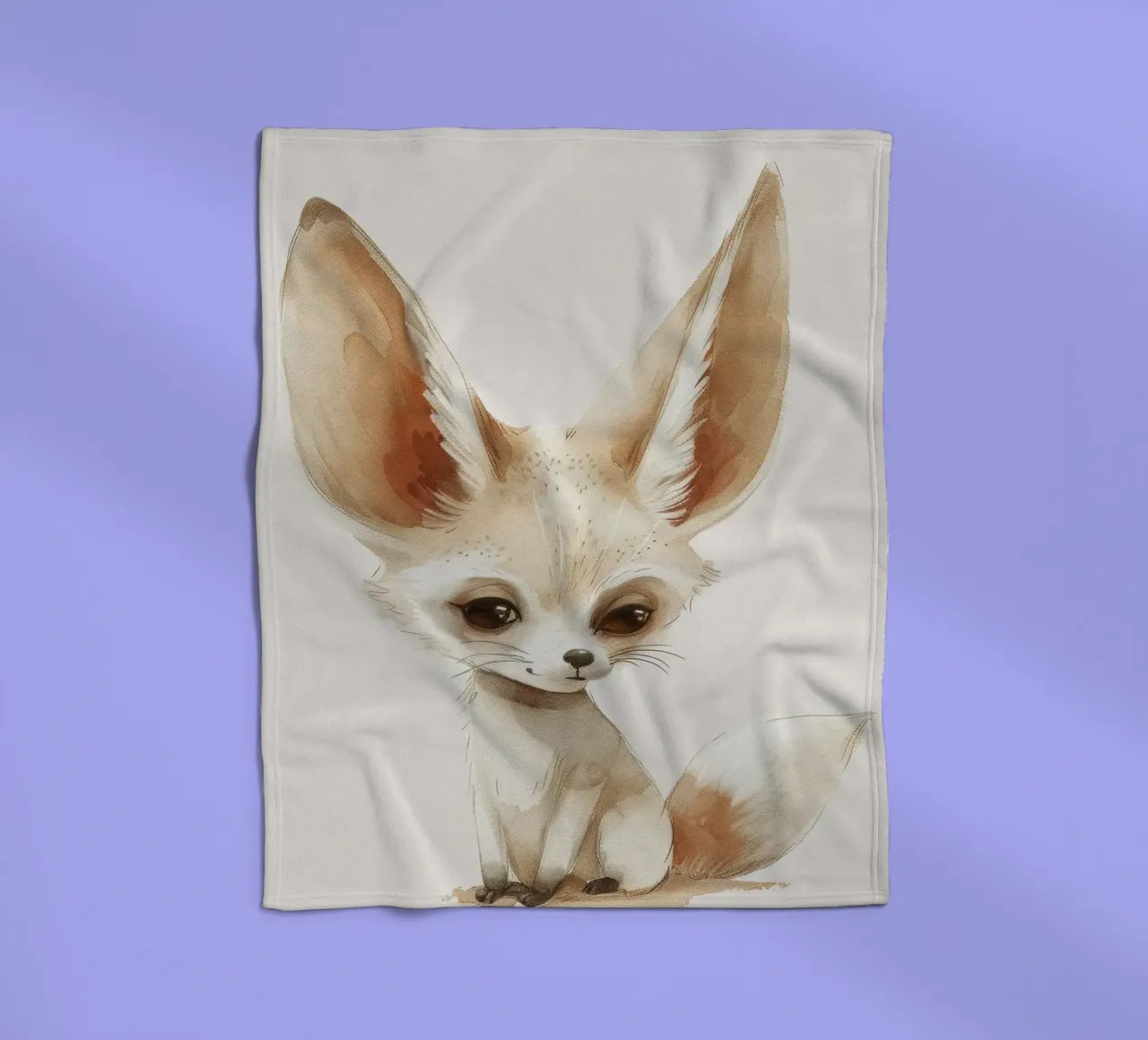 La simpatica volpe di Fennec - un'estrosa compagna del deserto coperta in pile da DesignDoodle