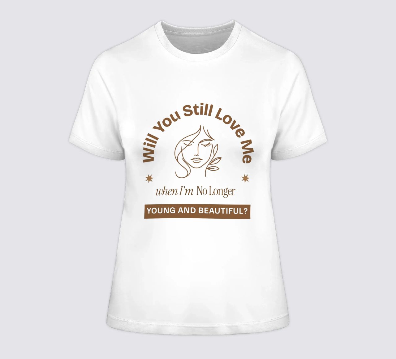Zitat jung und schön Frauen T-Shirt von Gunawan Rb