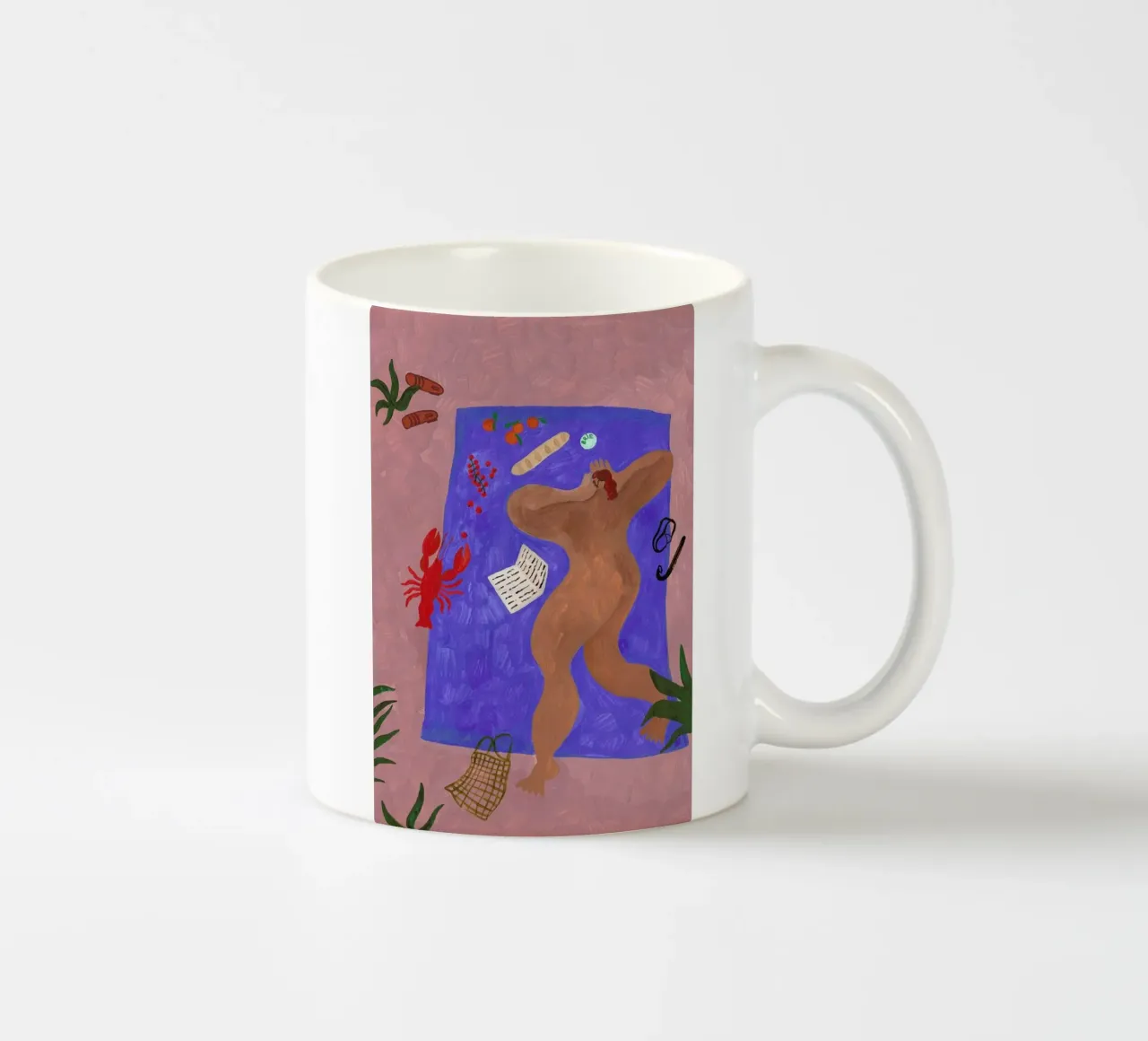 Blue Blanket tazza in ceramica da Nudes and Croissants
