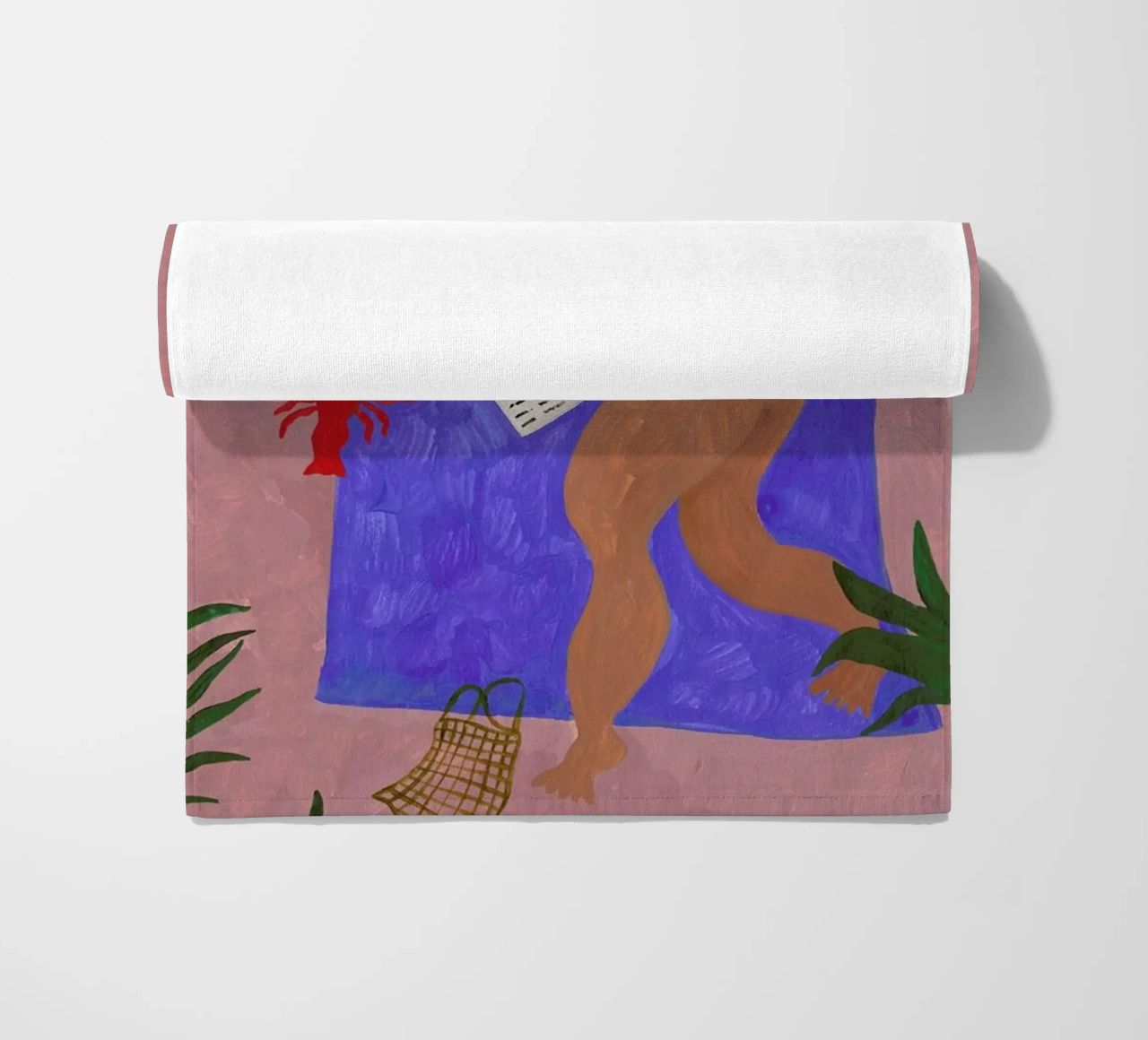 Blue Blanket telo mare da Nudes and Croissants