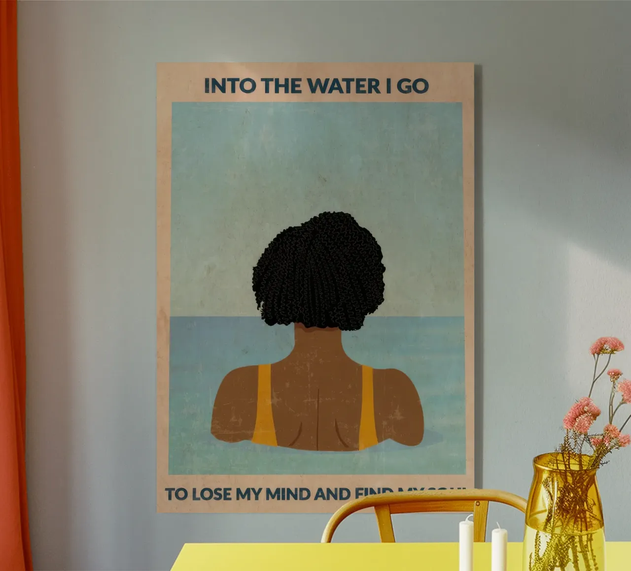 Into the Water (afro) Acryl-Glas von burnet