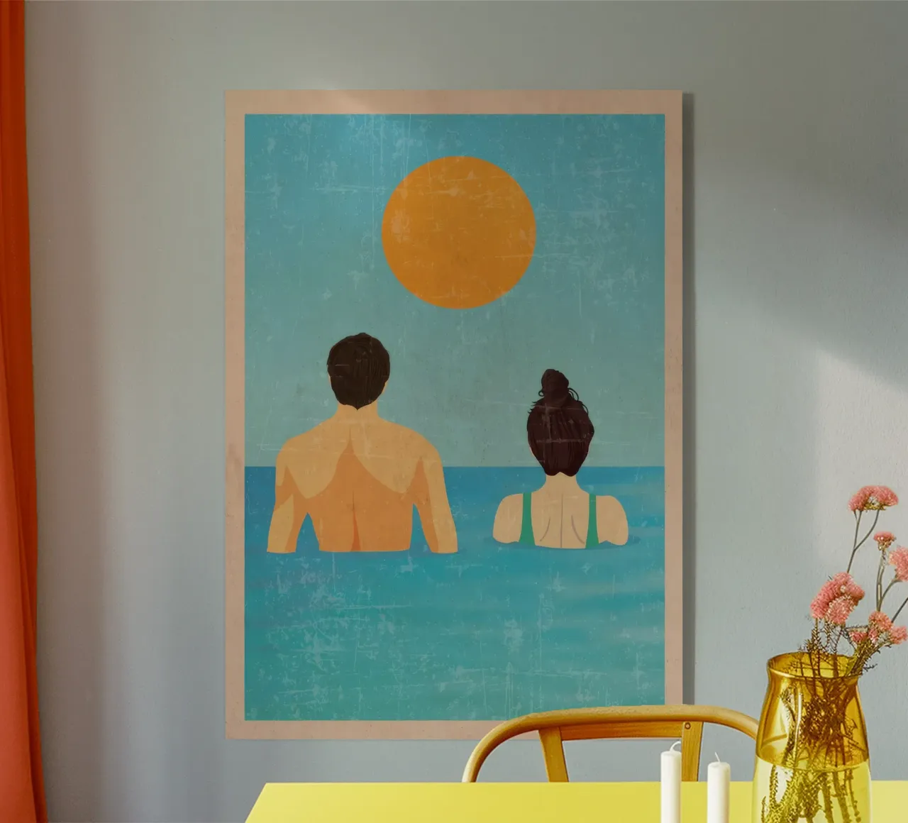 Swimming Together acrylic glass by burnet