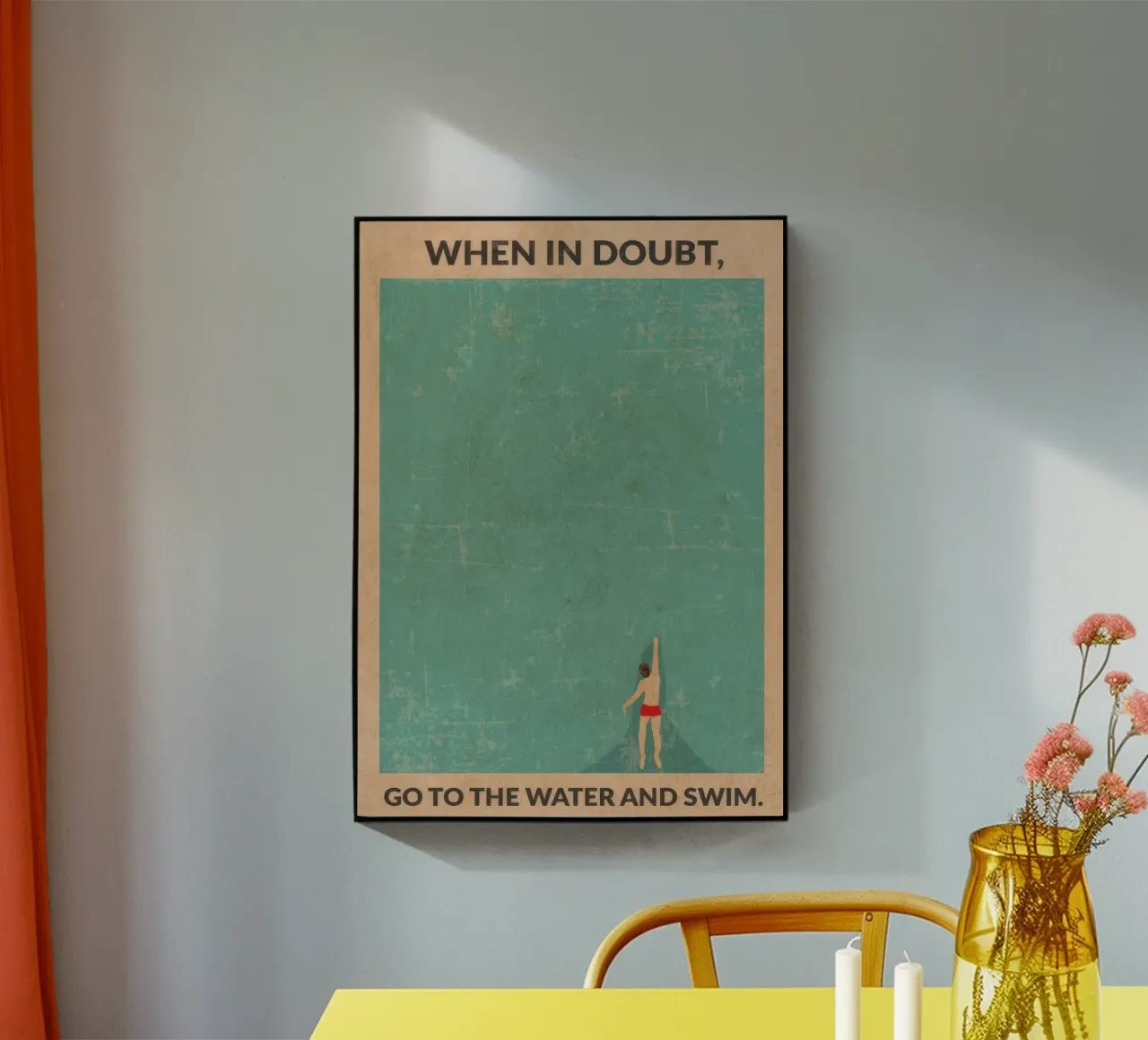 Open Water (male) acrylic glass by burnet