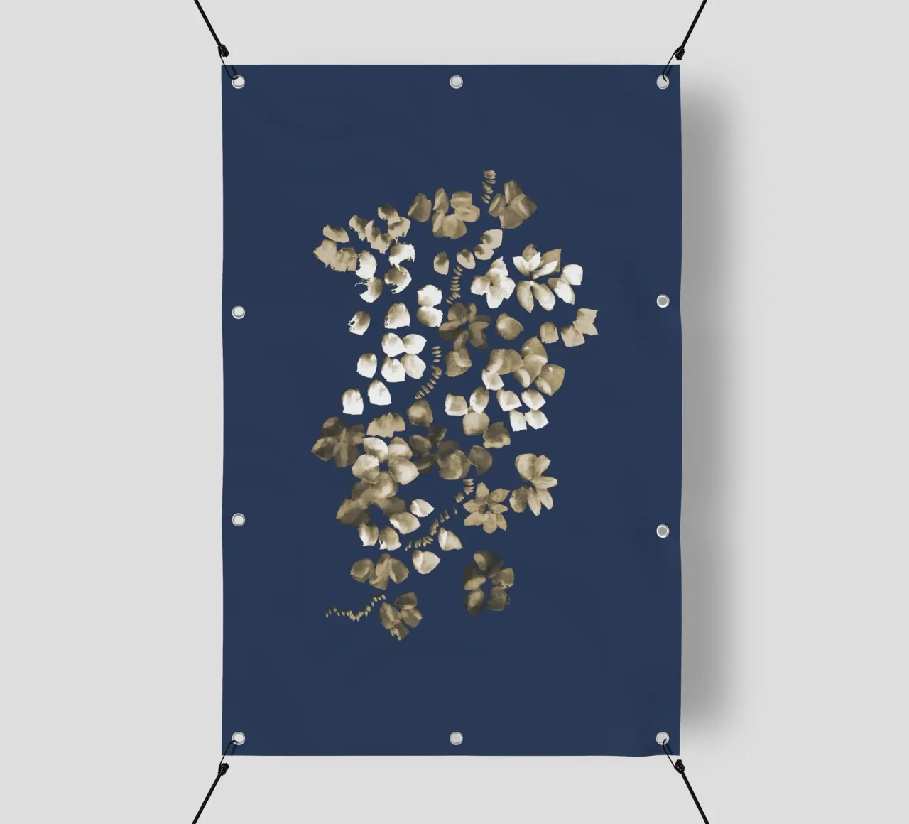 Danushka - Fiori su una vite II telo in pvc da The Artcircle