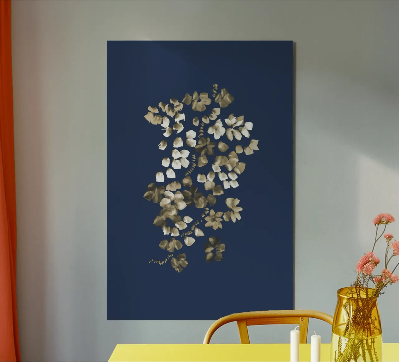 Danushka - Fiori su una vite II alluminio dibond da The Artcircle