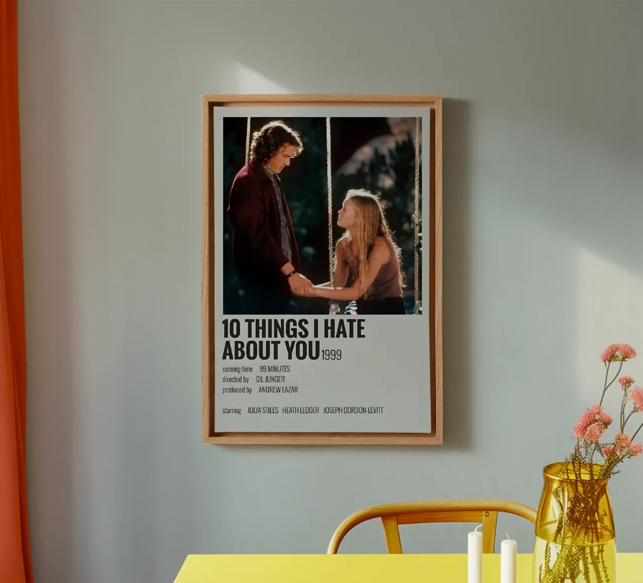 10 Things I Hate About You Movie canvas with Floater frame by STAR CINEPLEX