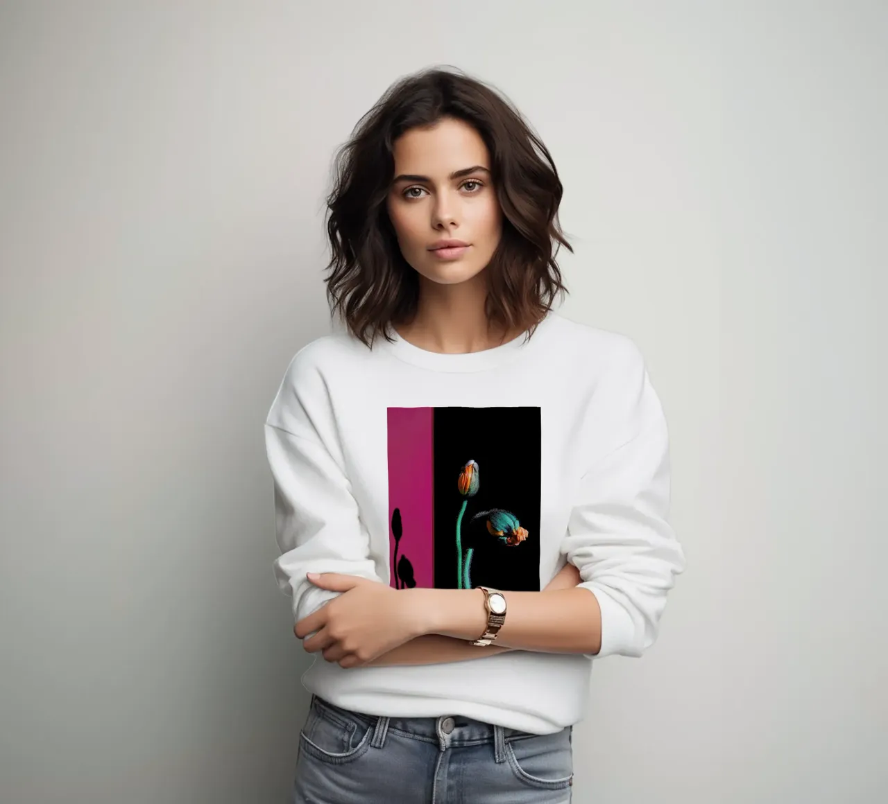 Nordic Flowers in Bloom sweatshirt van EyeEm Mobile GmbH