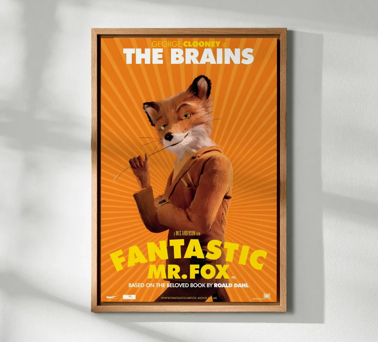 Fantastic Mr. Fox The Brains canvas with Floater frame by STAR CINEPLEX